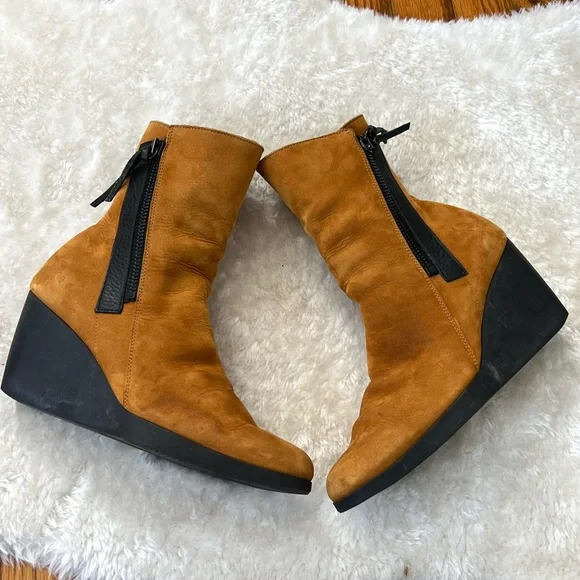 Arche Vitahe Waterproof France Made Soft Nubuck Luxe Leather Boots– Size 7 - Picture 2 of 14